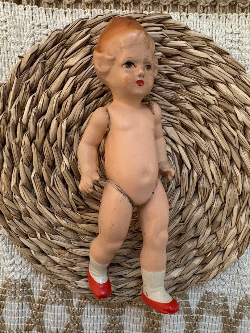 ドイツ　ECW社　アンティークドール