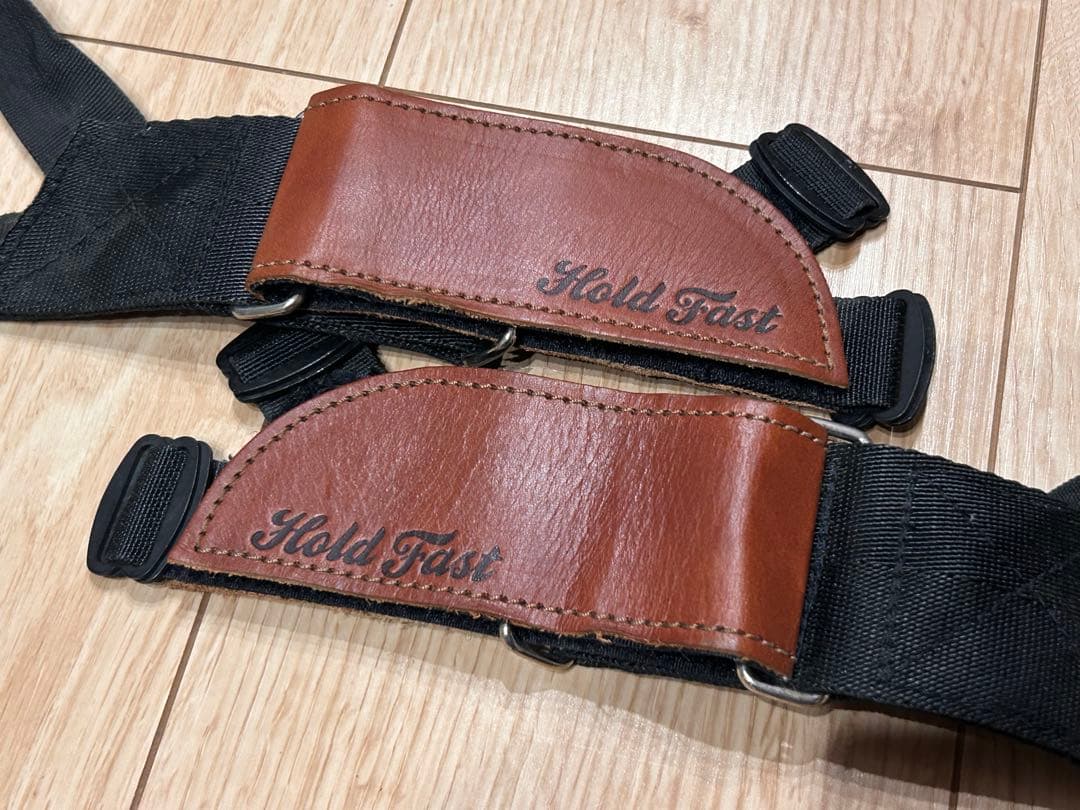Hold Fast ペダルストラップ　限定レザー　ブラウン　入手困難