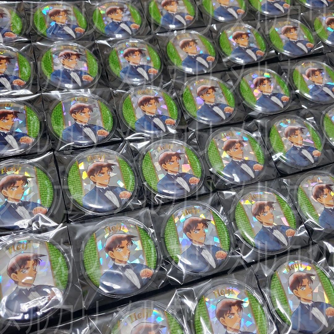 名探偵コナン コナン展 缶バッジ 服部平次 48点 (おまけ付き)