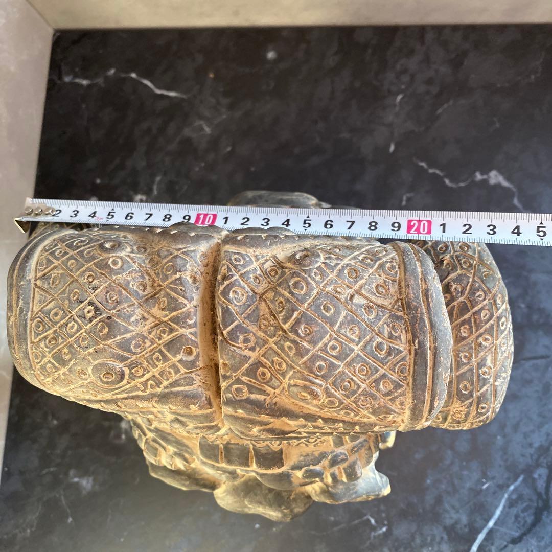 高36cm アステカ神話の地母神コアトリクエの像　インテリア　メキシコ工芸品