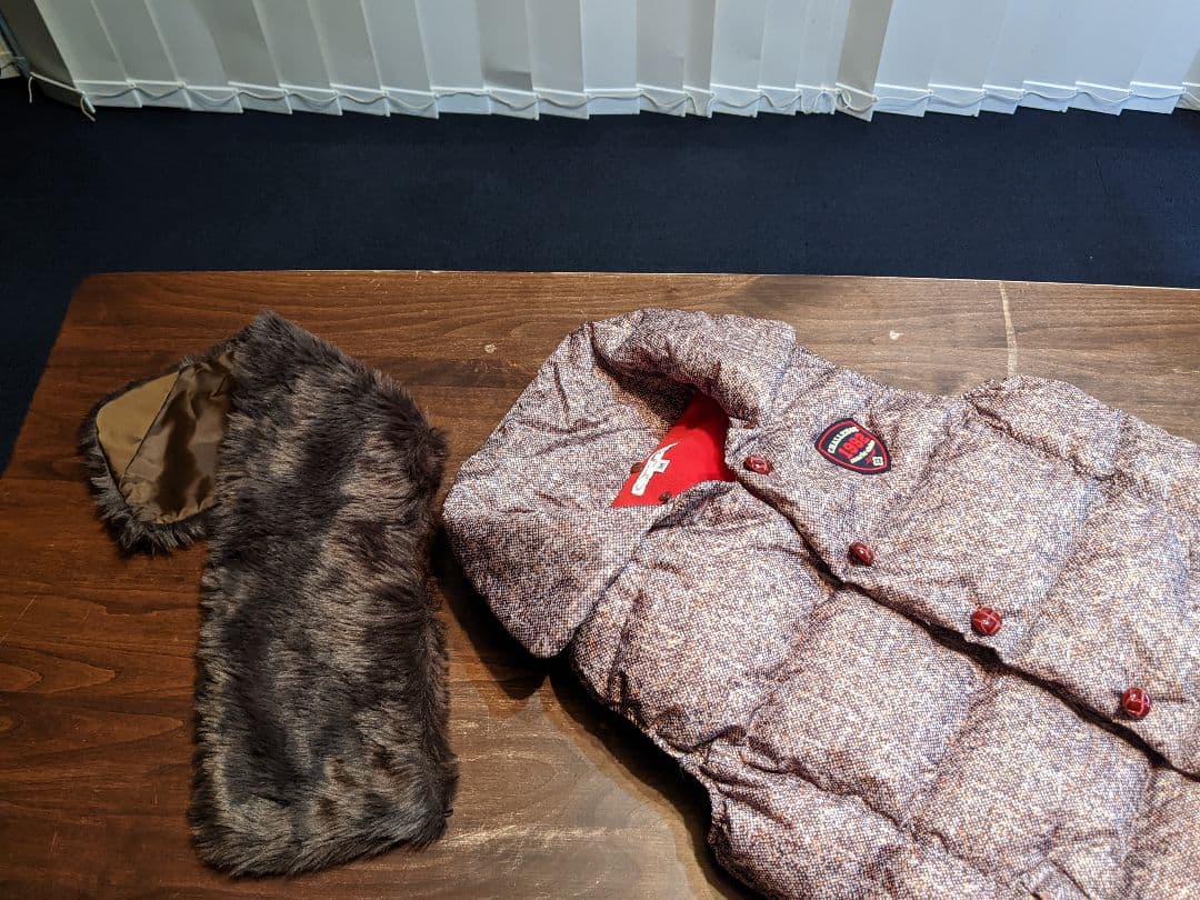 マリクレール　スポーツ　ダウン　ベスト　2way ファー　裏　フリース　　ゴルフ