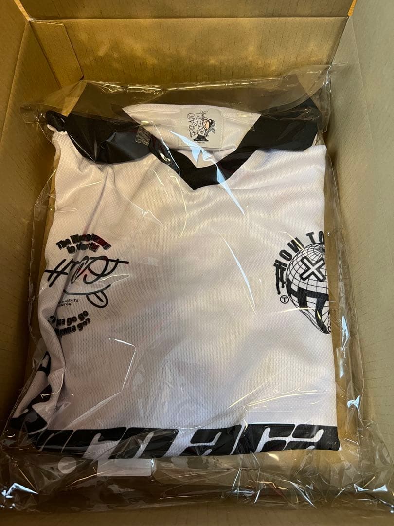 【TAKUYA∞の創り方】フットボール Tシャツ/ホワイト 半袖Lサイズ