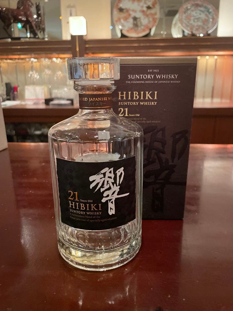 【やまかき】【美品】 響21年　空瓶　空箱