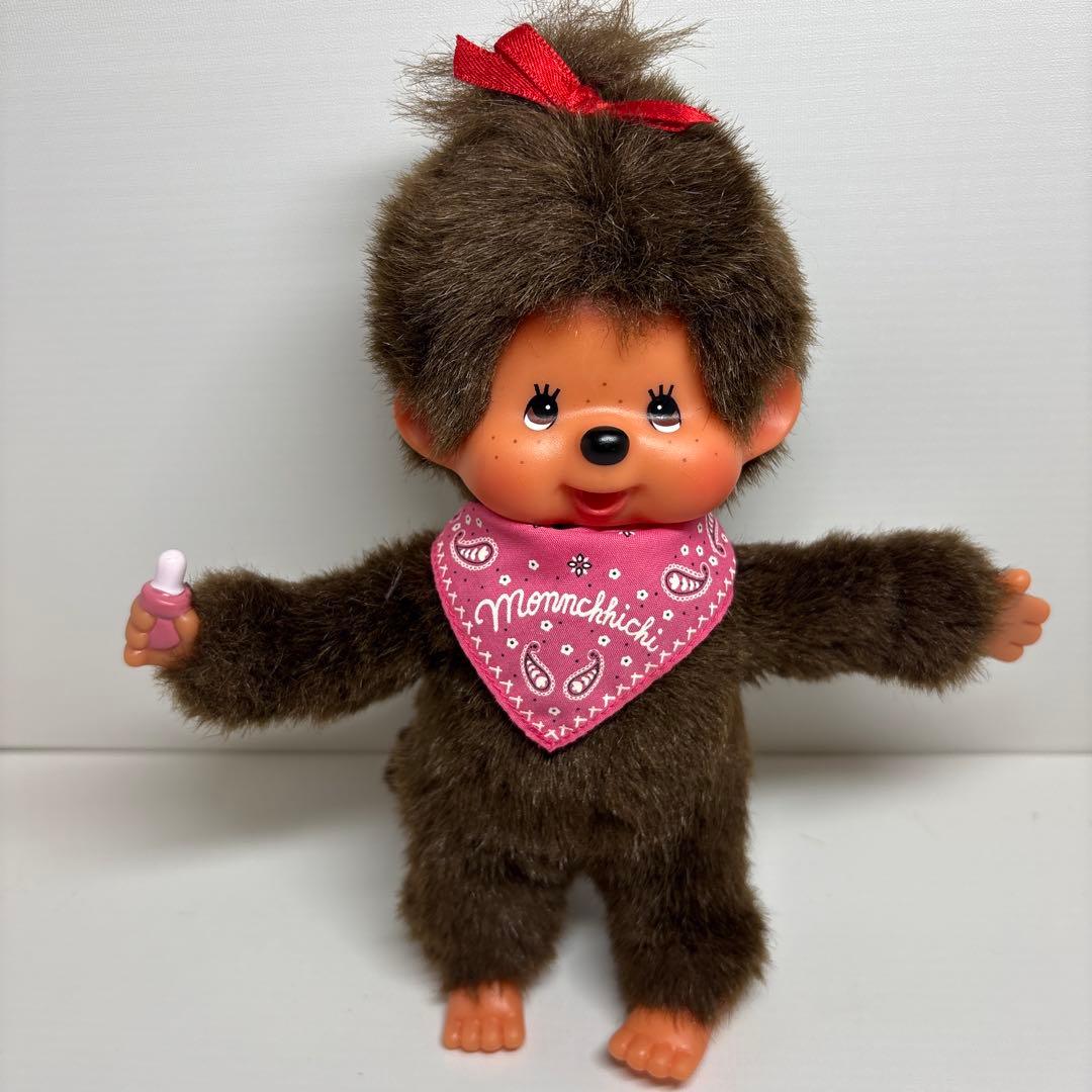 2002年発売 ポキポキ モンチッチ バンダナ ピンク 女の子 1376