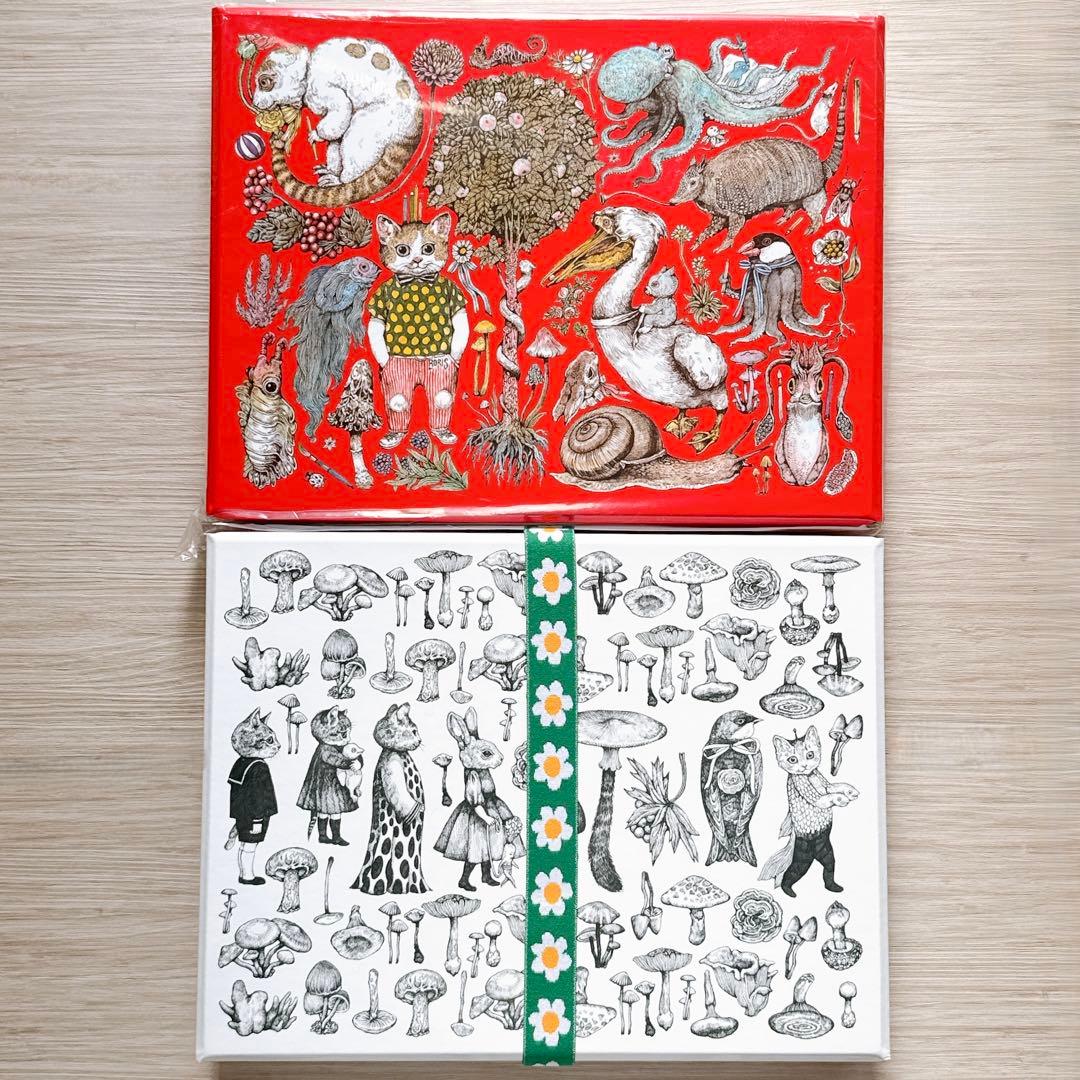 ヒグチユウコ ホルベイン おどうぐばこ 2色セット 赤 白 ボリス雑貨店