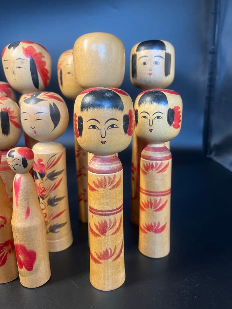 伝統こけし16本まとめ売り 戦前小野寺重一煤孫実太郎他 東北ロット 郷土玩具