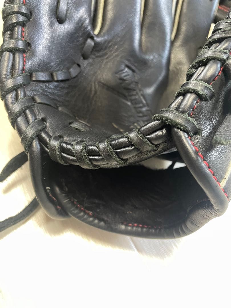 Mizuno ミズノ　左利き　左用　硬式野球グローブ 黒/赤