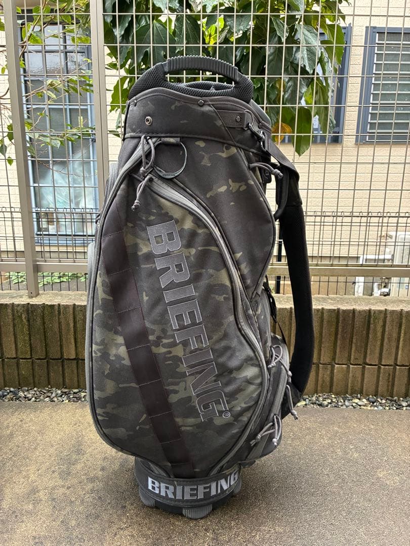 ブリーフィングBRIEFING CR-5 カモフラ黒　キャディバッグ　15分割