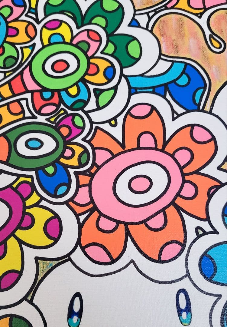 ★鈴木哲也★S8(455×455mm)アクリル原画1点物★送料無料#132