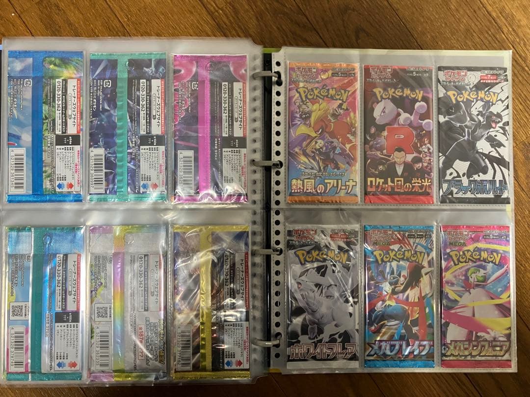 ポケモンカードゲーム　未開封パックコレクション 69種　絶版多数　バインダー付