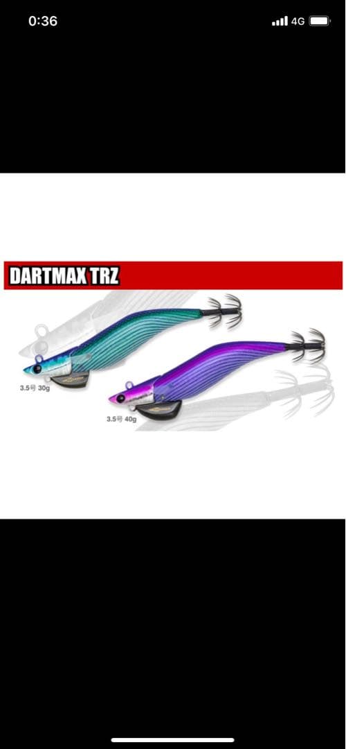 フィッシュリーグ　エギリー　ダートマックス3.5 DARTMAX 3.5号 6色