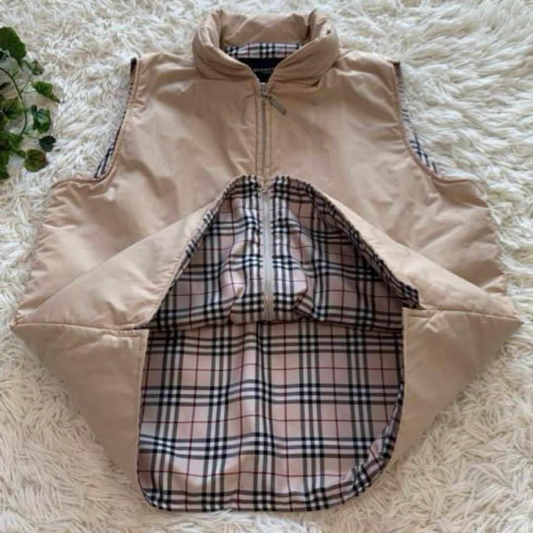 【L】美品 BURBERRY GOLF ノバチェック　フード付きベスト ゴルフ