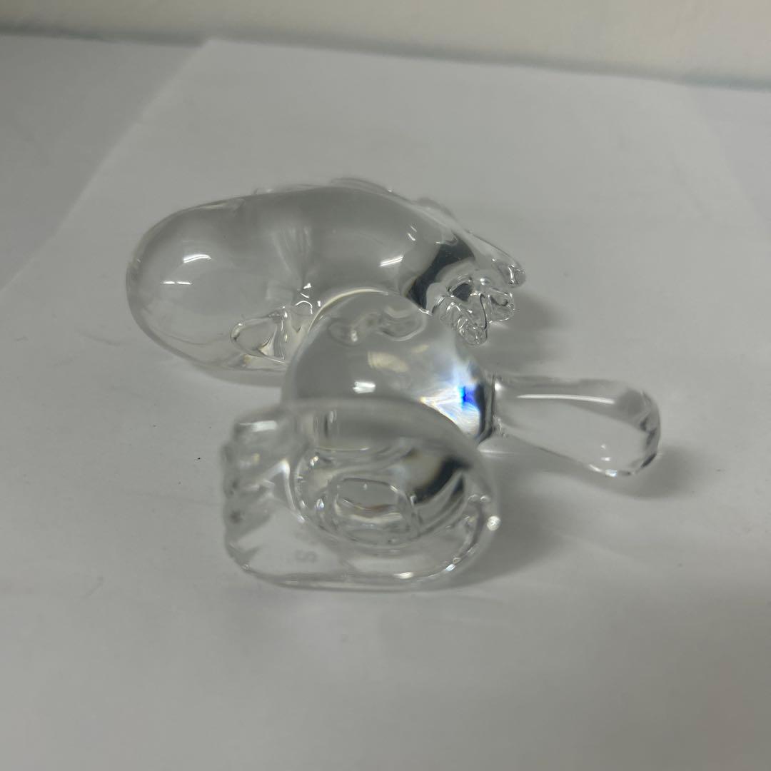 バカラ　　ガラス製　ウッドストックの置物