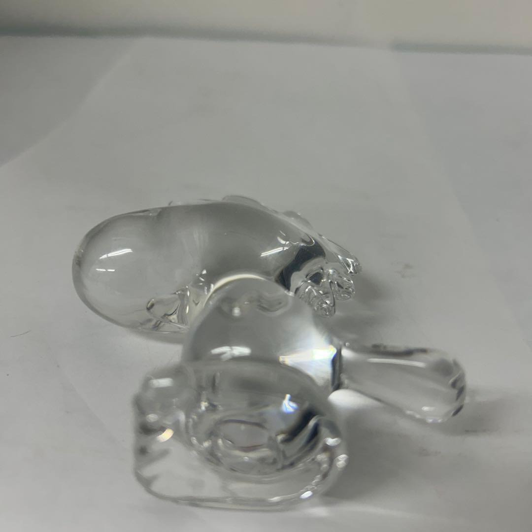 バカラ　　ガラス製　ウッドストックの置物