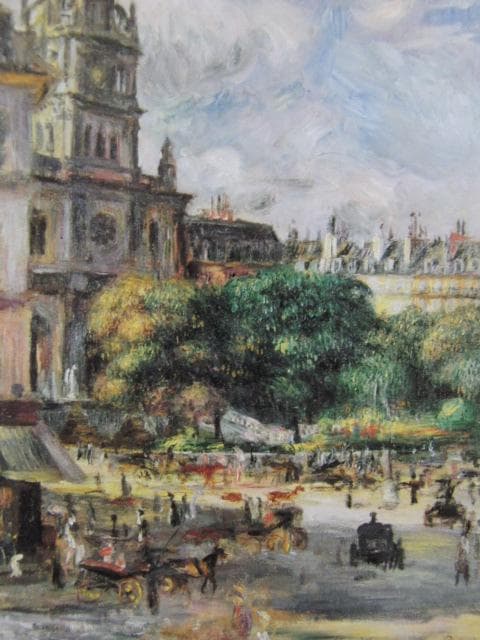オーギュスト・ルノワール、【トリニテ広場(パリ)】、高級画集画