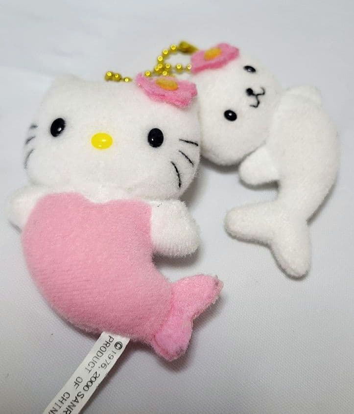 【希少品】サンリオ　HELLO KITTY　キティ　人魚　ツインチャーム