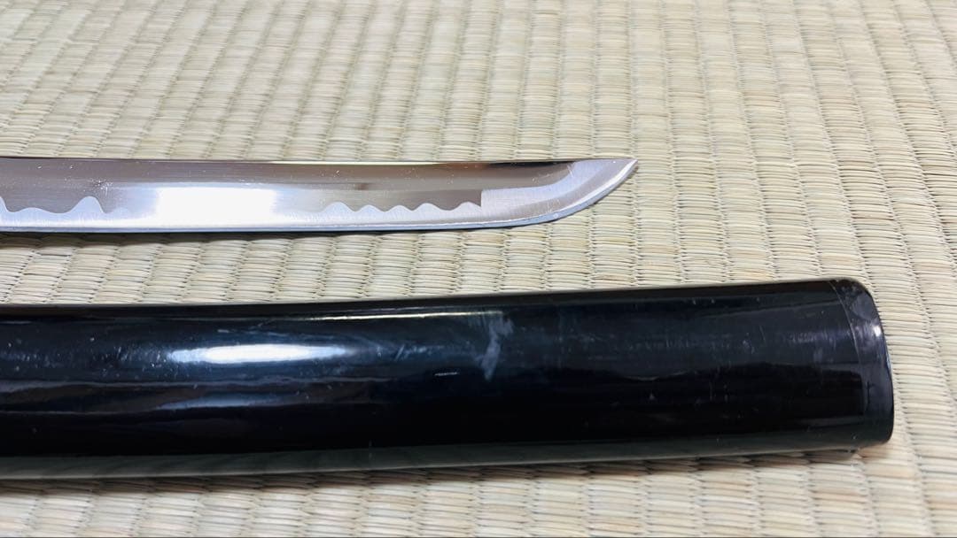 模造刀 大小2振りセット 螺鈿桜花 雲龍拵え 大切っ先 三本杉 250617-5