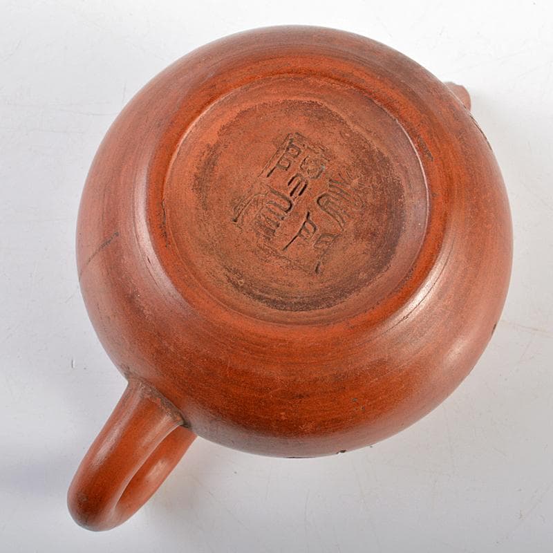 ドラ公式アカウント　紫砂　朱泥　漢詩文　急須　茶壷　在銘　M　R6034