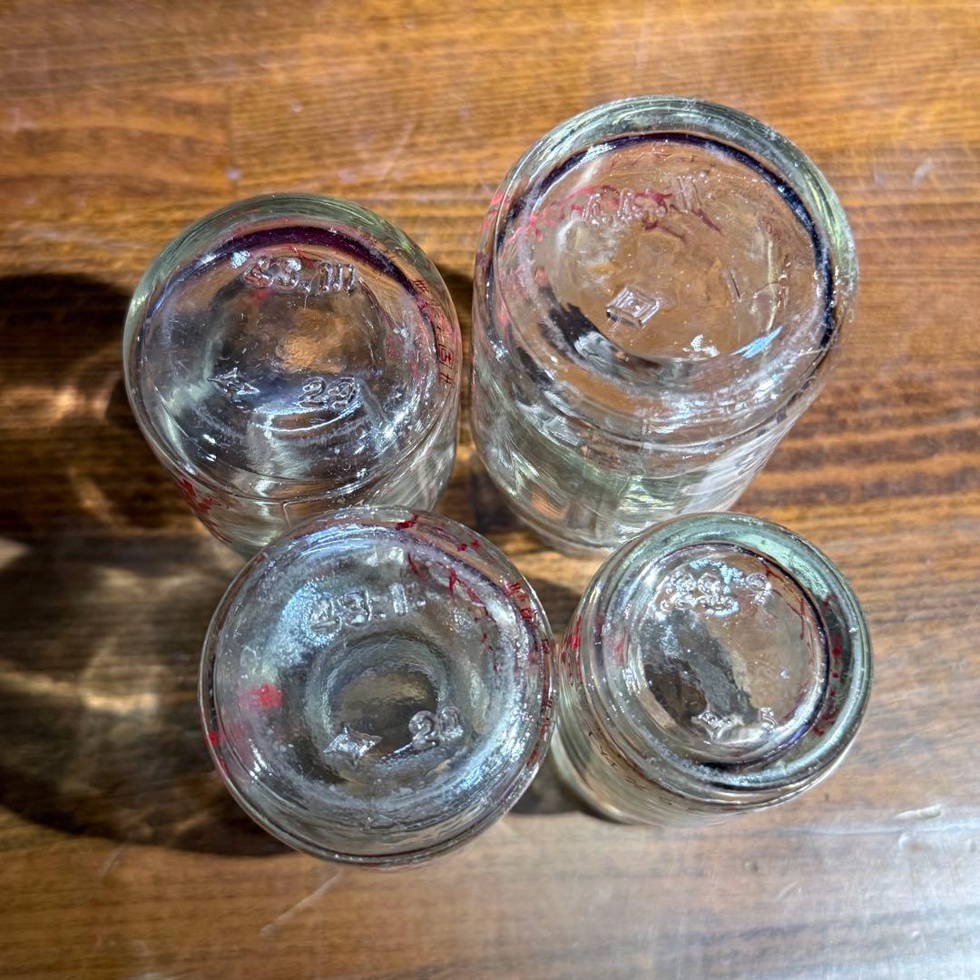 希少 レトロ 昭和 当時物 ガラス 瓶 小瓶 ヤクルト まとめ クロレラ