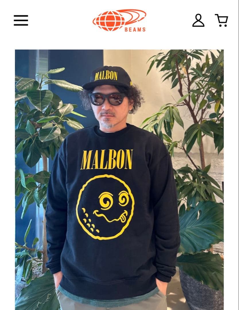 MALBON GOLF × BEAMS GOLF スウェット セットアップ M