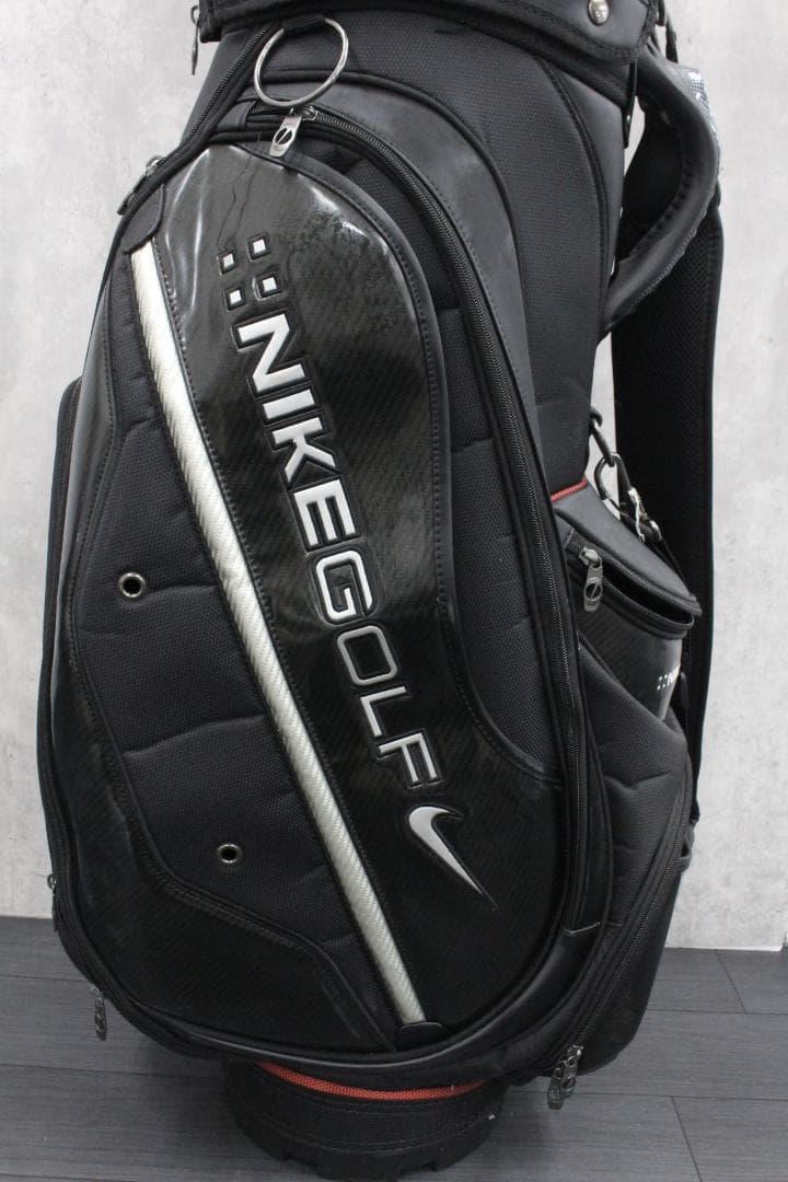 ▲NIKE GOLF ナイキ ゴルフ キャディバッグ エナメル ブラック