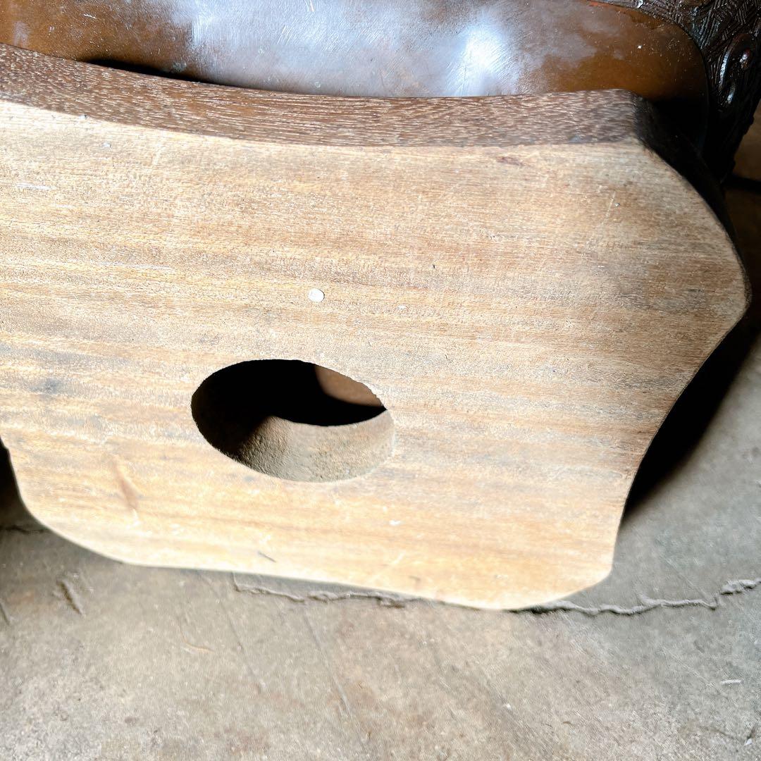 蔵出し　中国古玩 唐物 唐銅 饕餮紋耳付火鉢 古美術品 伝統工芸品