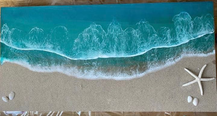 レジンアート　ハワイ　ハワイアン　アート　絵画