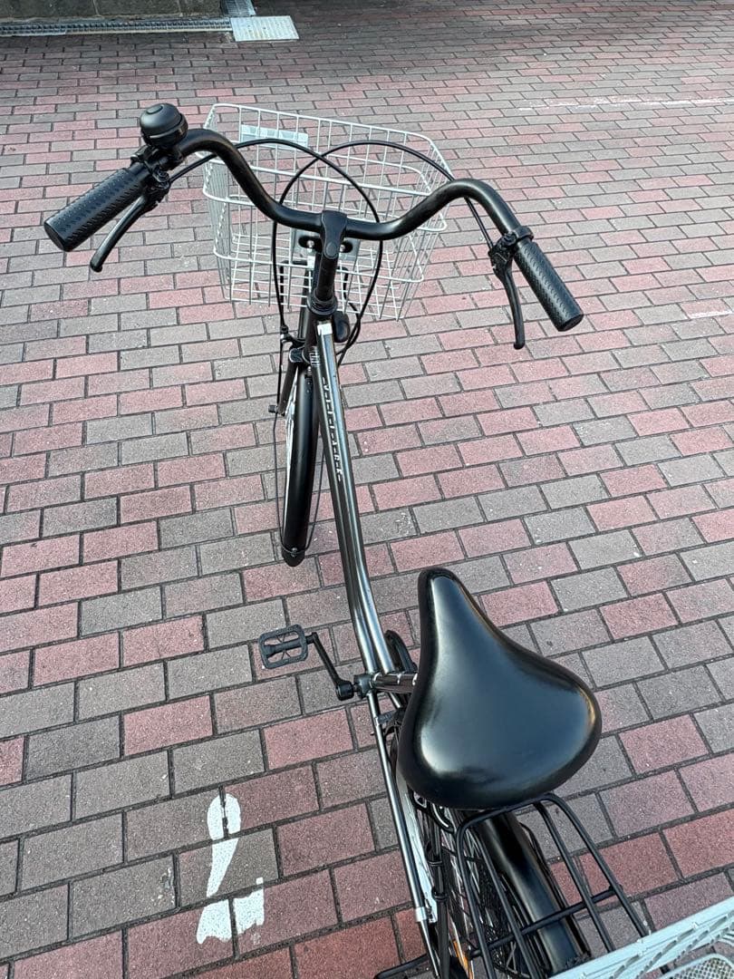前後大型バスケット　お買い物仕様オートライトママチャリ(27㌅)お引取/配達可能