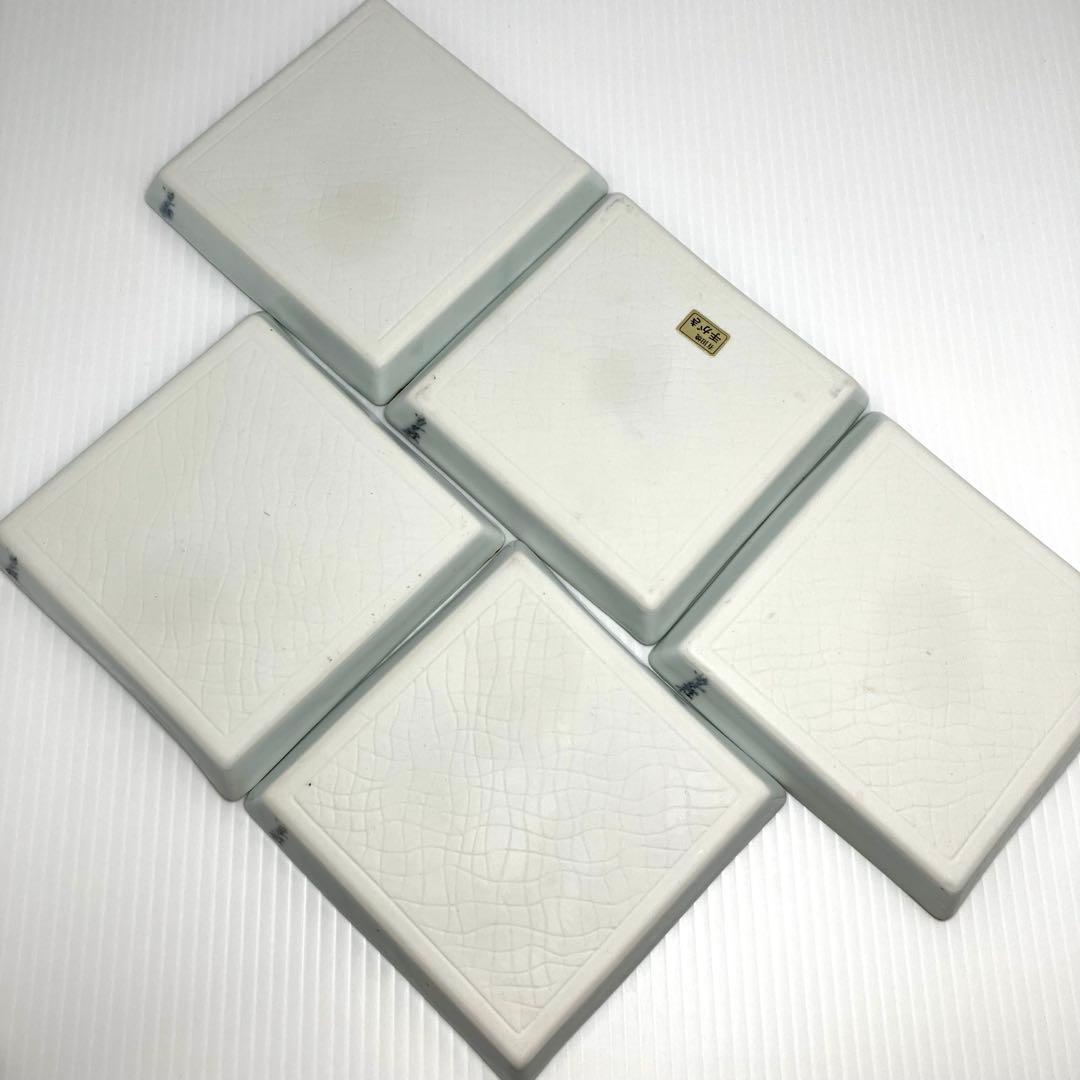 未使用 高級 有田焼 急須 器 湯呑み 四角皿 小皿 手書き 金 梅 セット