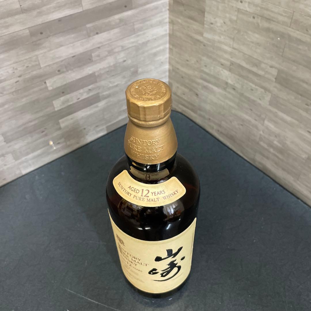 サントリー 山崎　12年　獅子マーク　純モルトウイスキー 木箱入り 750ml