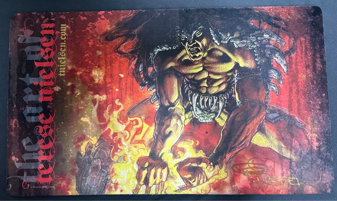 Force of will プレイマット　ニールセンサイン付き