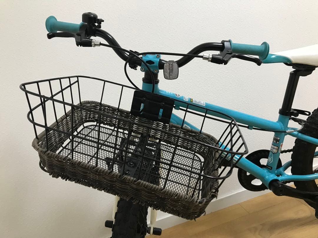 RIDEOASIS ヨツバサイクル 18インチ キッズ水色