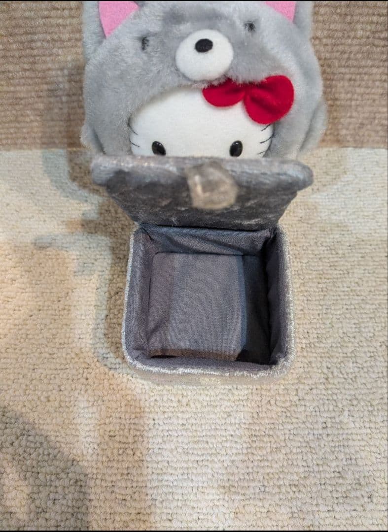 北海道限定　ハローキティ　ギンギツネ　ぬいぐるみ2004年　ぬいぐるみ小物入れ