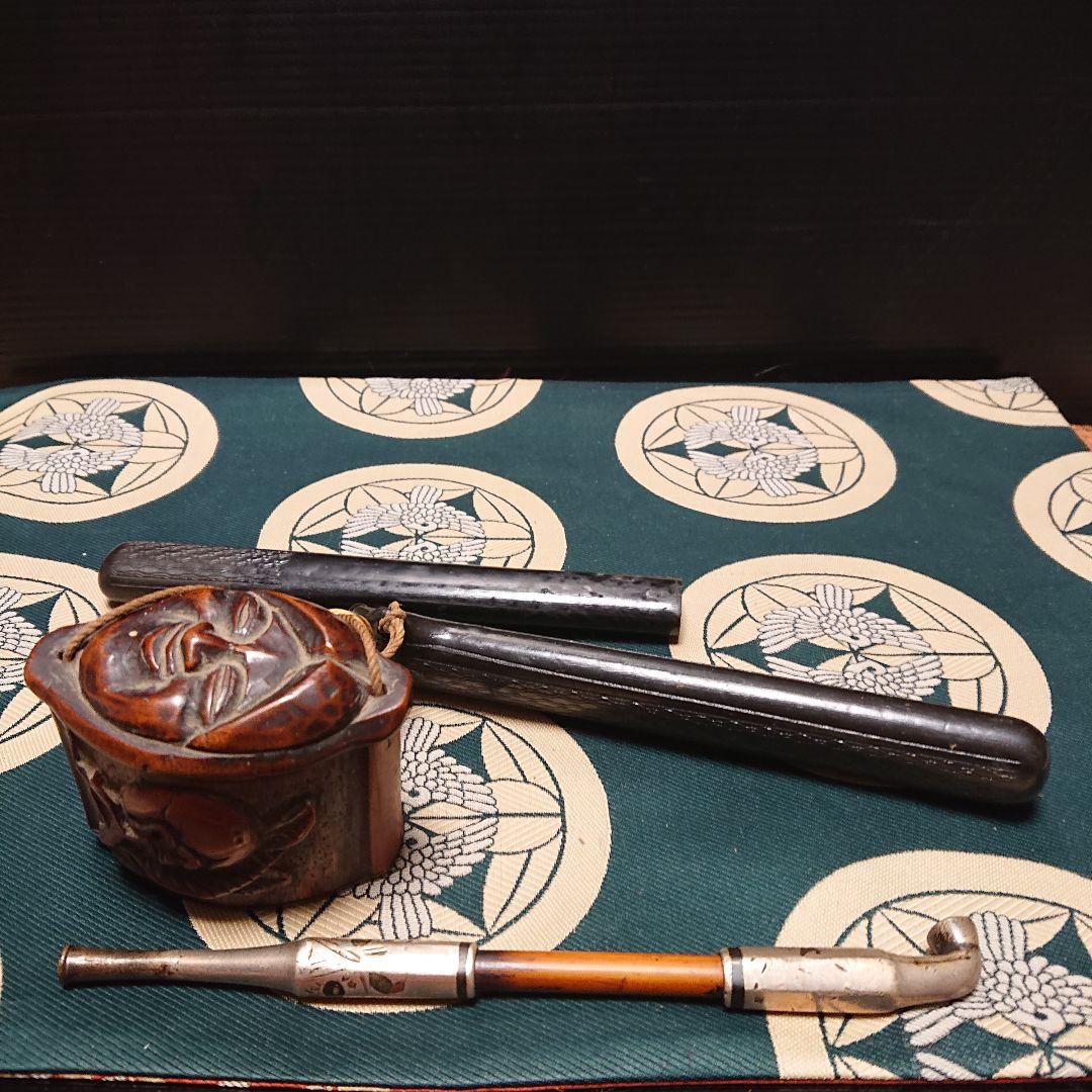 煙管ケース印あり、純銀製