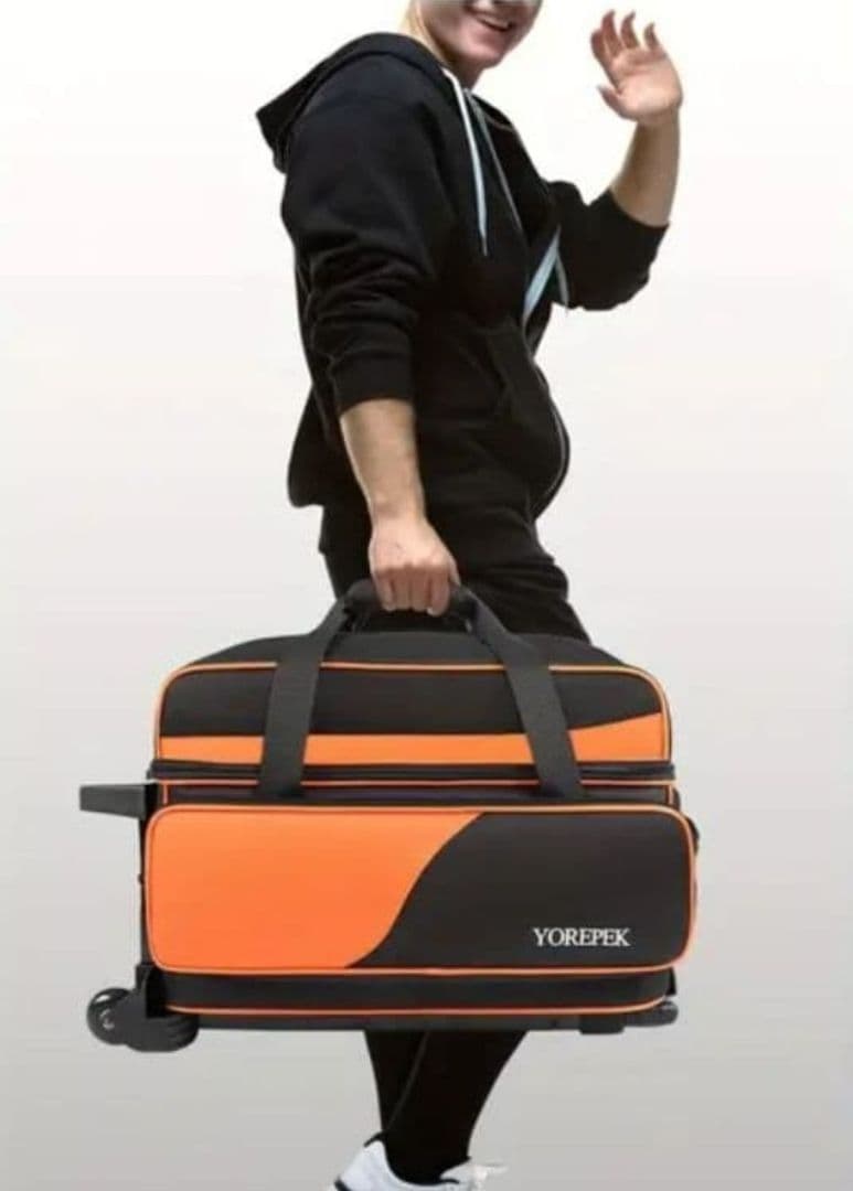 ボウリングバッグ2個用　新品　未使用　コンパクト設計　ボウリングボール