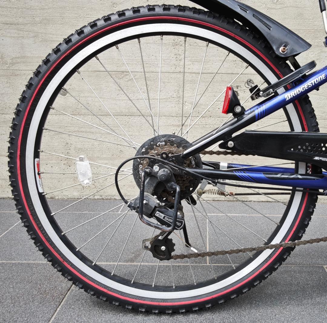 ブリヂストン エクスプレス ジュニア 24型 (青/6段変速) 点灯虫モデル