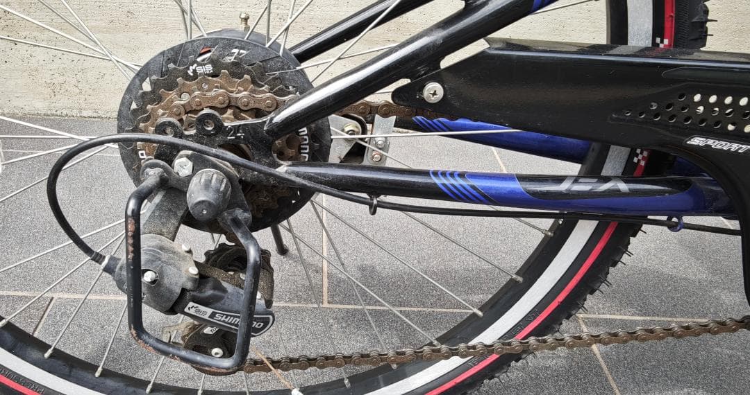 ブリヂストン エクスプレス ジュニア 24型 (青/6段変速) 点灯虫モデル