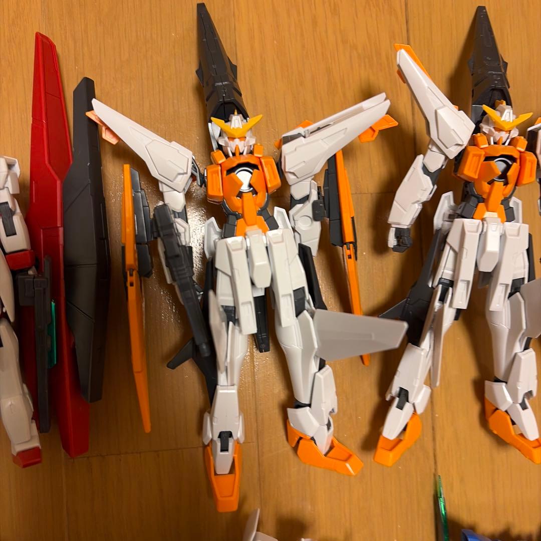 HG RG ダブルオー　ガンプラジャンク　クアンタ　エクシア　ガデッサ　フラッグ