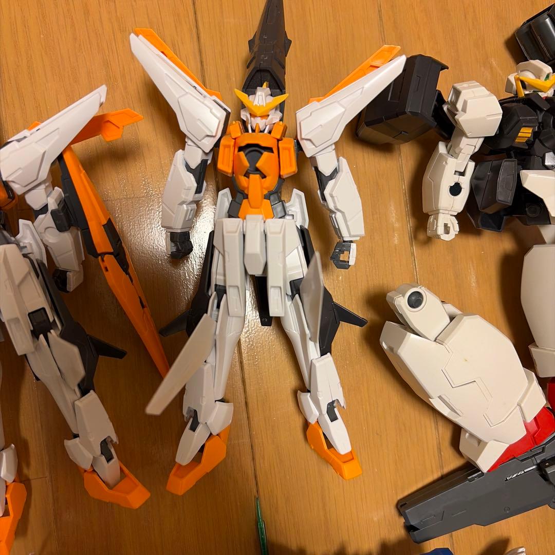 HG RG ダブルオー　ガンプラジャンク　クアンタ　エクシア　ガデッサ　フラッグ