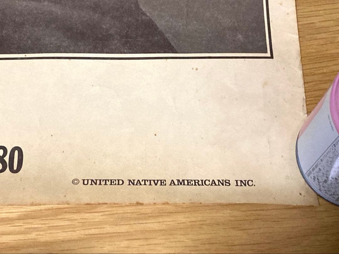 ビンテージ ネイティブアメリカン オグラララコタ インディアン ポスター 当時物