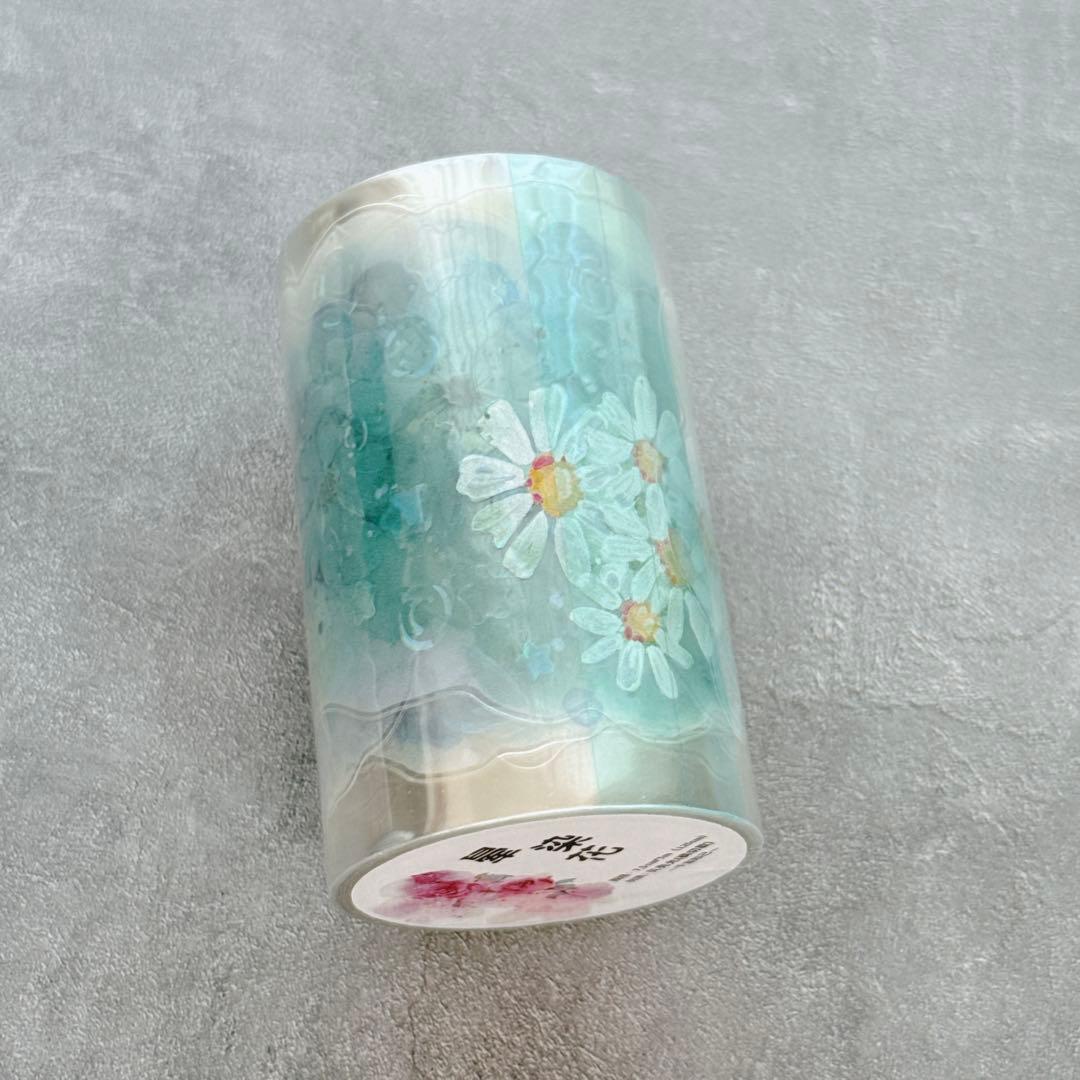 千言手账《晕染花》海外マスキングテープ　マステ 【2638】