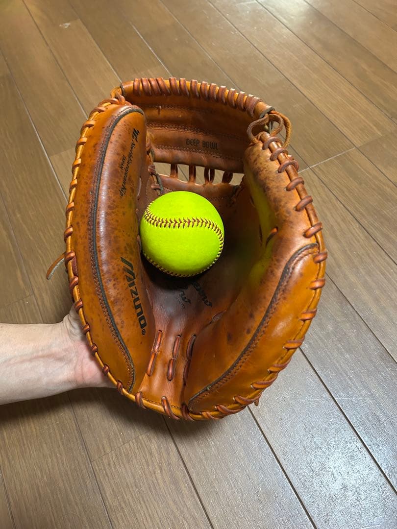 Mizuno オレンジ 硬式野球グローブ