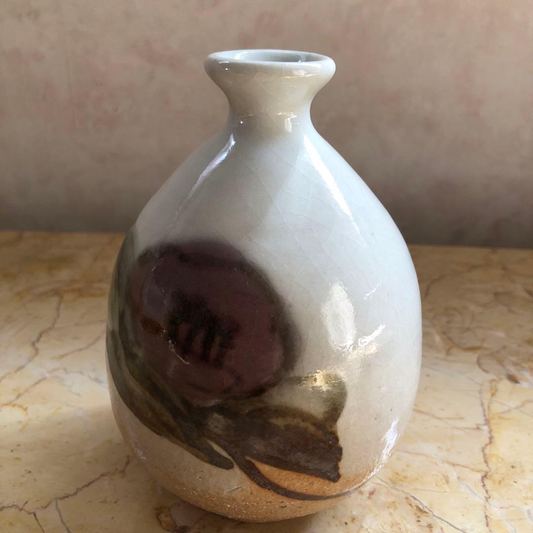 人間国宝田村耕一作 椿徳利 一輪挿しにも