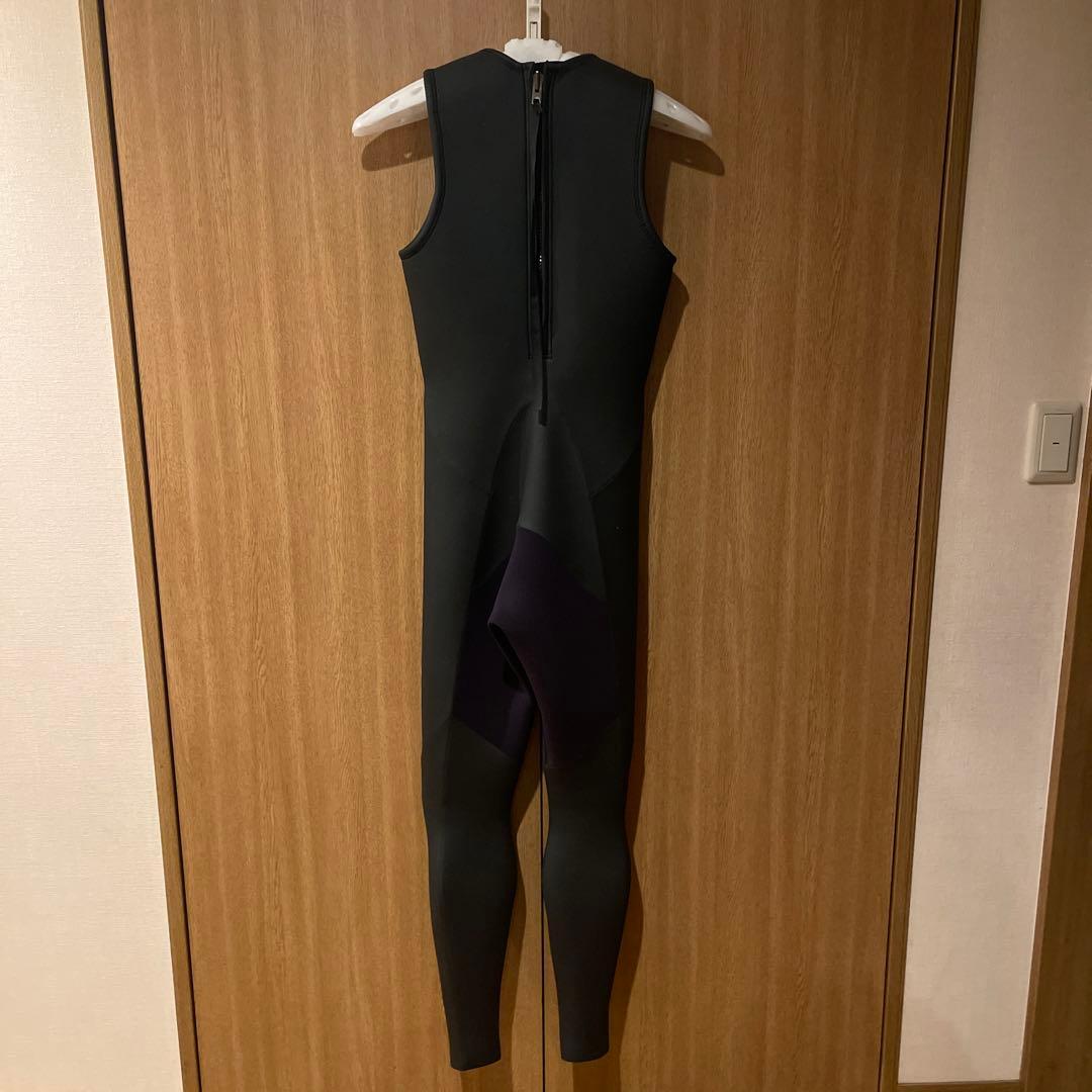 国産黒 ノースリーブ ロングジョン ウェットスーツ