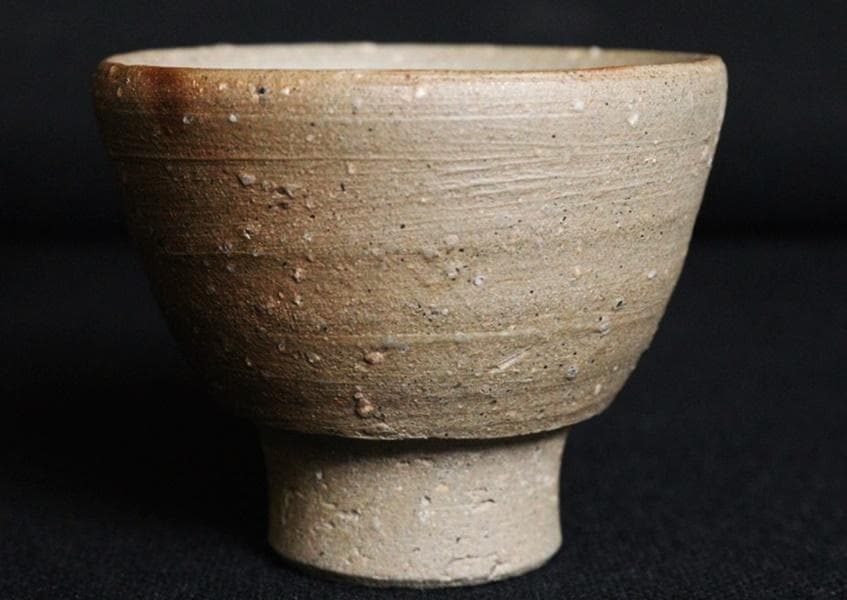 専用　人間国宝　藤原啓　緋襷酒杯 M327