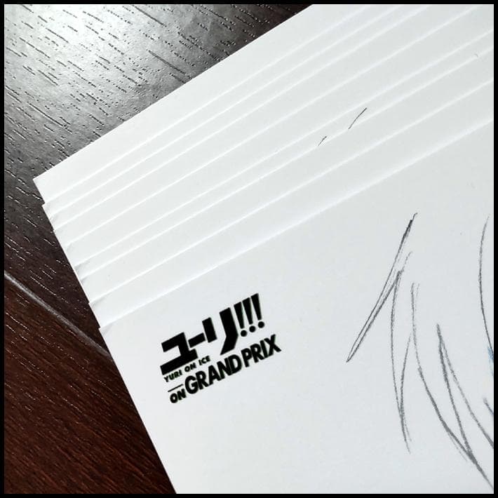 15点[ユーリ!!! on ICE]原画 ポストカード★勇利・ヴィクトル・ユリオ