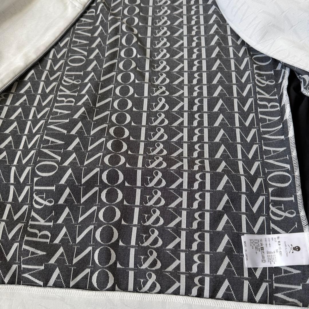 マークアンドロナ　ジャケット　ブルゾン　XL〜XXL相当　総柄　ジャージ　黒