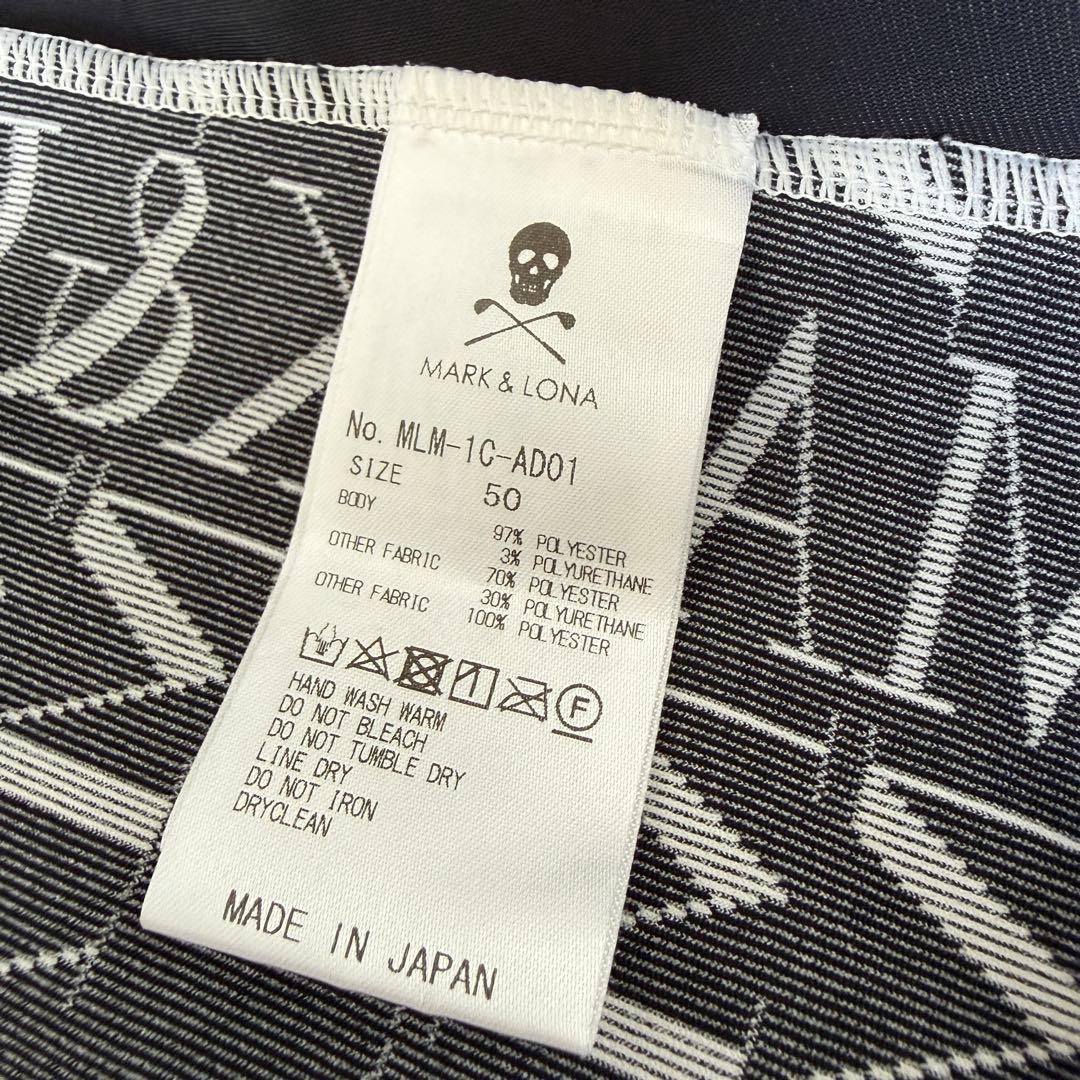 マークアンドロナ　ジャケット　ブルゾン　XL〜XXL相当　総柄　ジャージ　黒