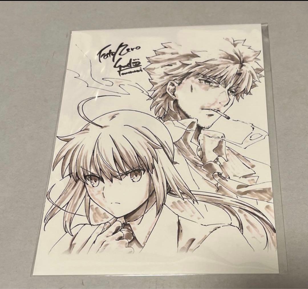 Fate zero ufotable 衛宮切嗣 セイバー イラストカード