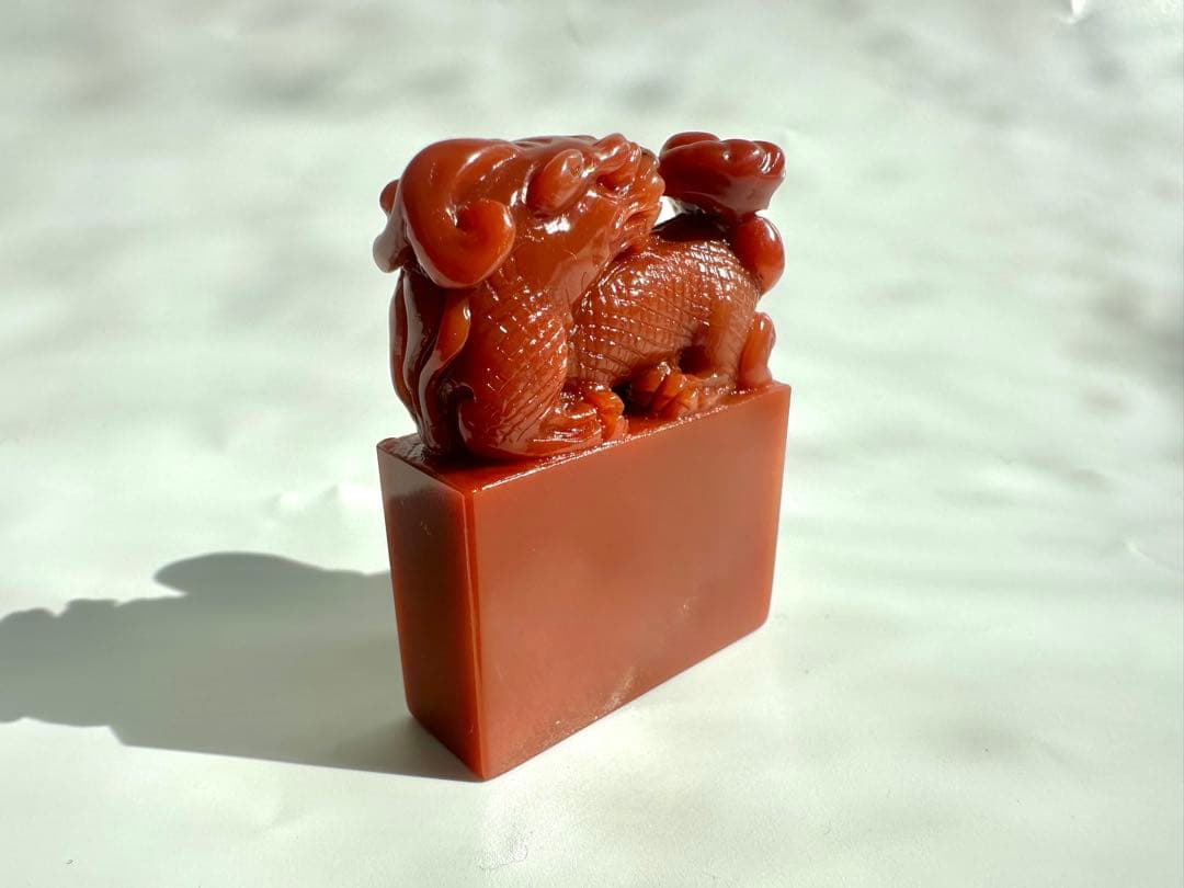 【麒麟献瑞】 麒麟　古獣　美品　高級印材　篆刻　印石　ラオス　印石　水凍